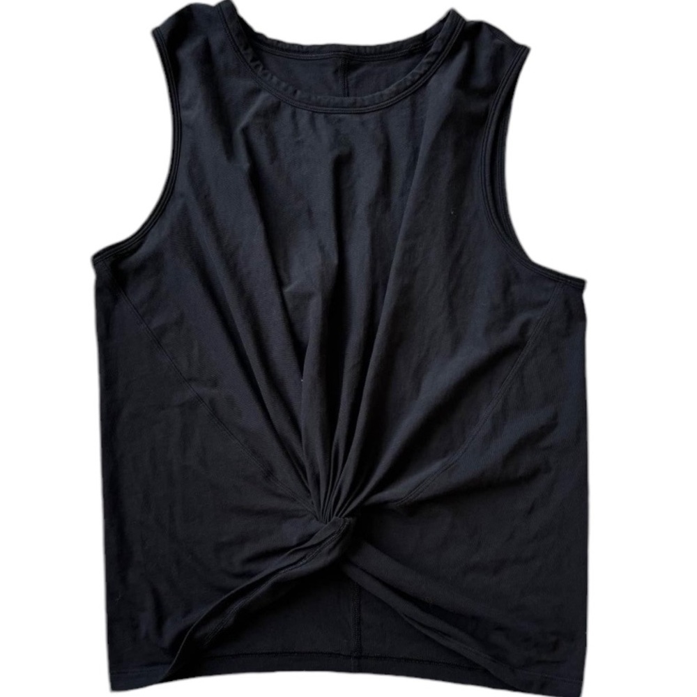 Women’s Lululemon Black Crescent Top SMALL Size 4/6 Pima Cotton